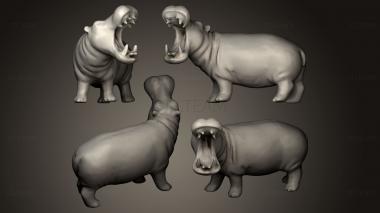 3D model Hippopotamus (STL)